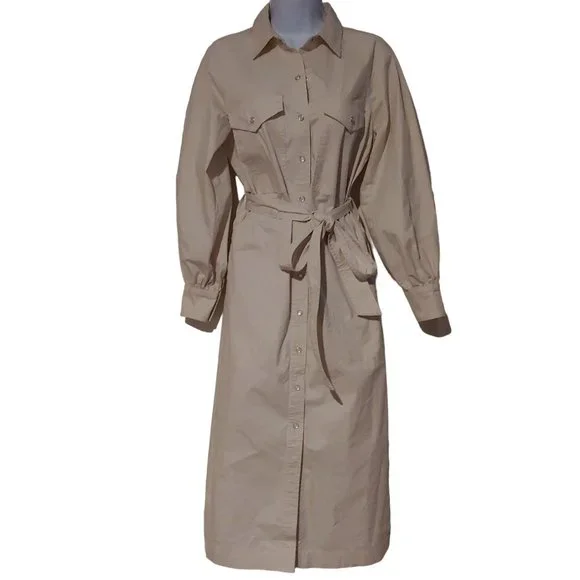 Banana Republic | Dresses | Banana Republic Long Sleeve Denim Belted  Pockets Snap Shirt Dress Xs | Poshmark